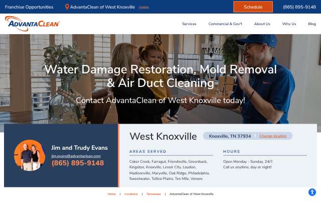 Page cited for AdvantaClean of West Knoxville