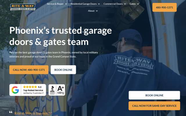 Rite-A-Way Garage Doors & Gates's page as the assistant saw it
