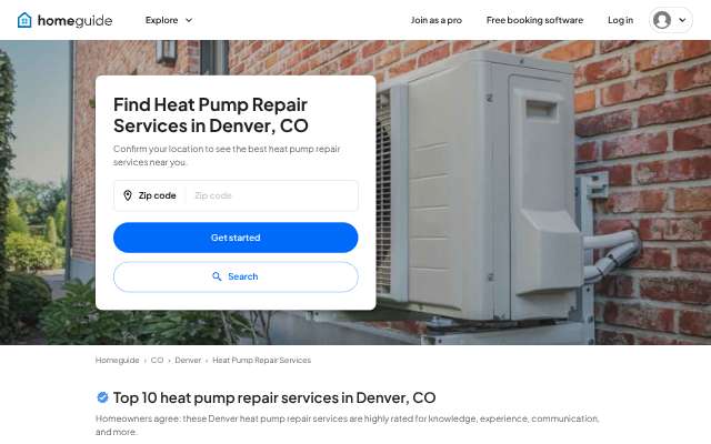 Mountain Breeze Heating & Air's page as the assistant saw it