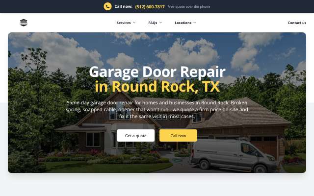 Page cited for Round Rock Garage Door Repair LLC