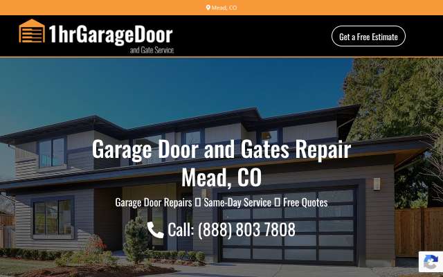 Page cited for 1Hr Garage Door & Gate Services