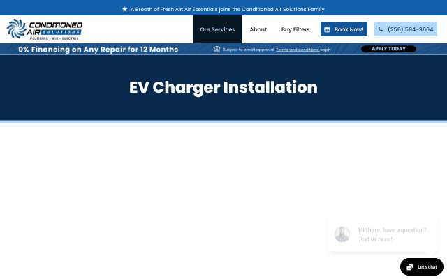 Conditioned Air Solutions's page as the assistant saw it