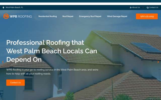 Page cited for WPB Roofing