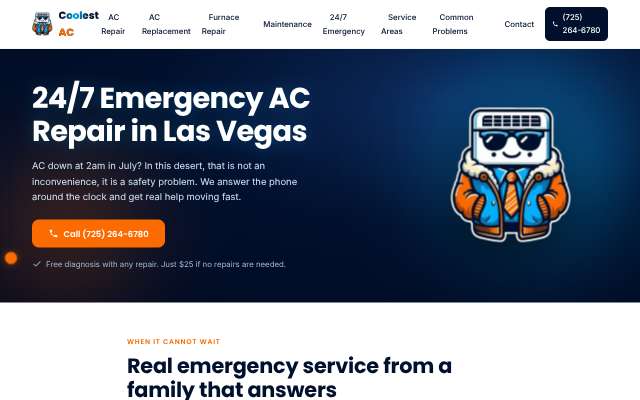 Coolest AC's page as the assistant saw it