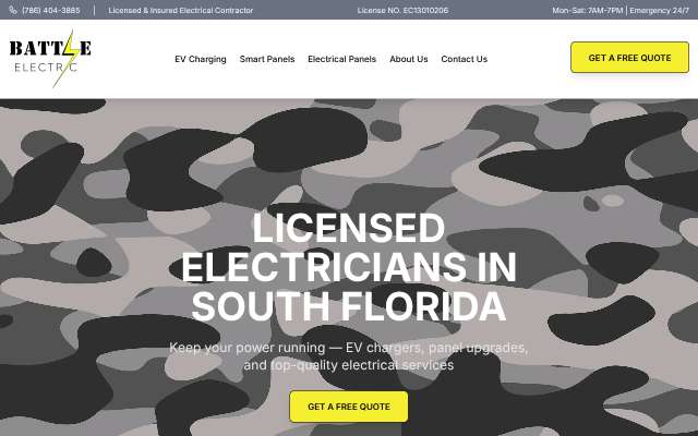 Page cited for Battle Electric