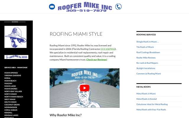Page cited for Roofer Mike Inc