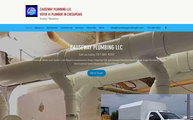 Causeway Plumbing LLC's page as the assistant saw it