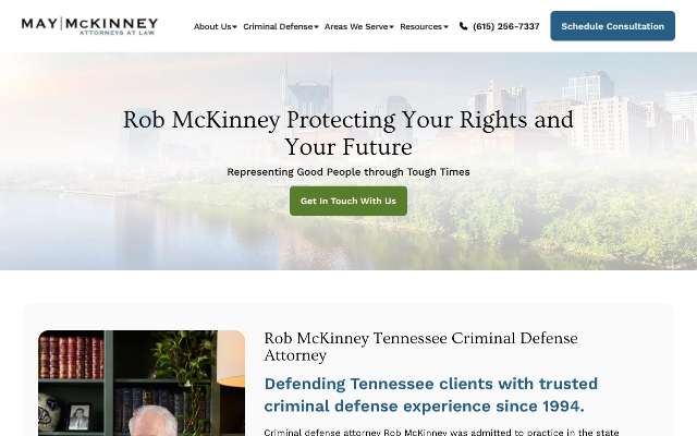 J. Robin McKinney Jr.'s page as the assistant saw it