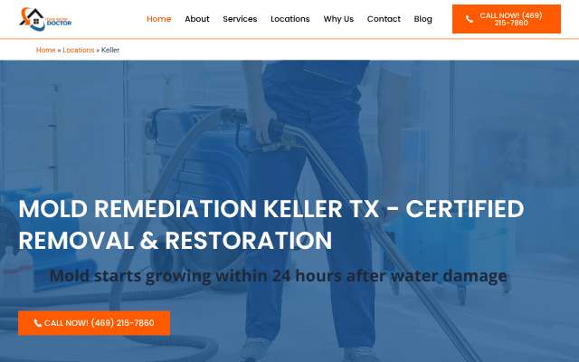 Texas Water Doctor's page as the assistant saw it