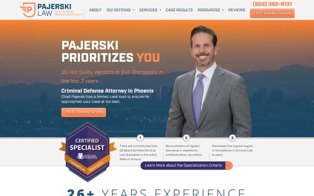 Page cited for Pajerski Law