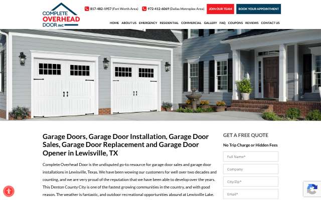 Page cited for Complete Overhead Door
