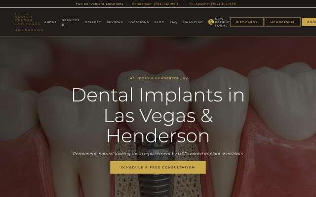 Smile Design Center (Las Vegas & Henderson)'s page as the assistant saw it