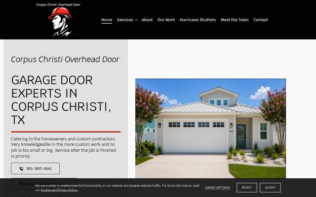 Page cited for Corpus Christi Overhead Door
