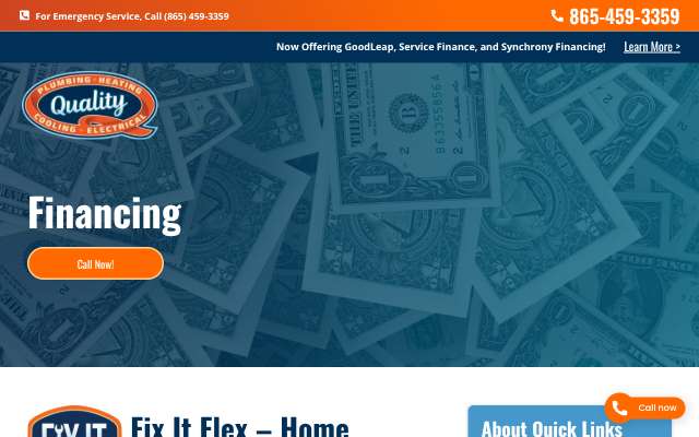 Page cited for Quality Plumbing Heating and Cooling