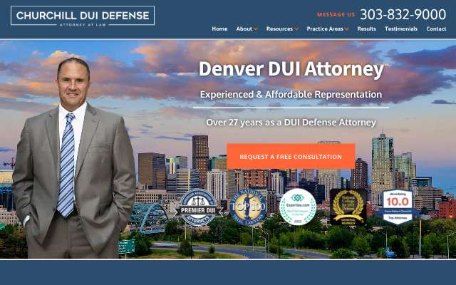 Churchill DUI Defense (Kevin Churchill)'s page as the assistant saw it