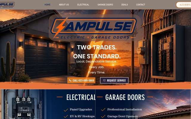 Page cited for Ampulse Electric, LLC