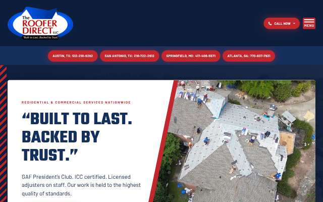 Page cited for The Roofer Direct