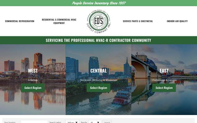 Ed's Supply Company's page as the assistant saw it
