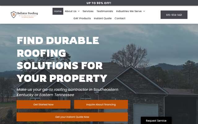 Bellator Roofing & Restoration LLC's page as the assistant saw it