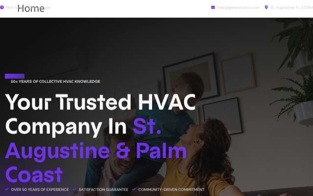 Genesis AC & Heat's page as the assistant saw it