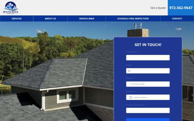 Page cited for White Rock Roofing