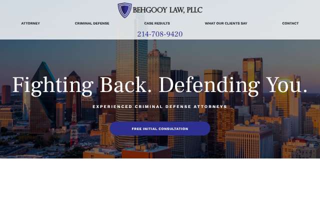 Meredith Behgooy (Behgooy Law)'s page as the assistant saw it