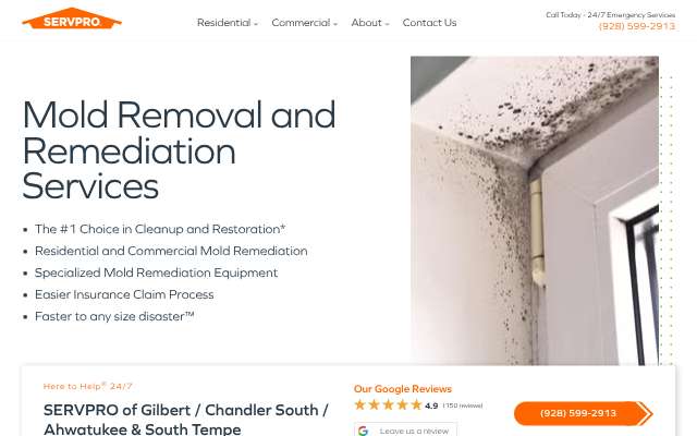 SERVPRO of Gilbert / Chandler South / Ahwatukee & South Tempe's page as the assistant saw it