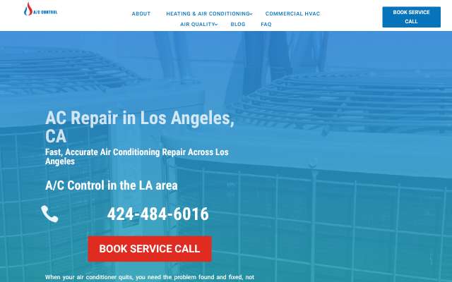A/C Control's page as the assistant saw it
