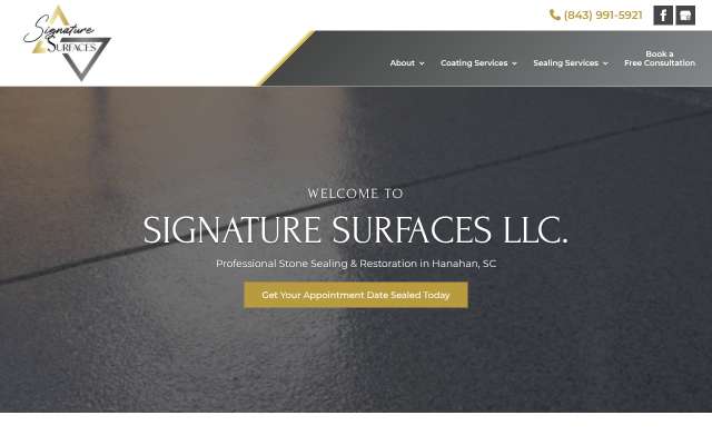 Page cited for Signature Surfaces LLC
