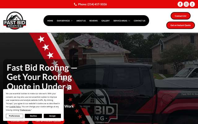 Page cited for Fast Bid Roofing