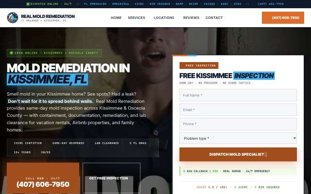 Page cited for Real Mold Remediation (Kissimmee office)