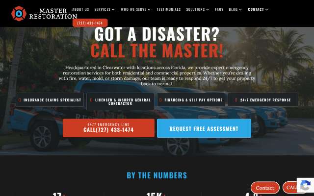Master Restoration's page as the assistant saw it