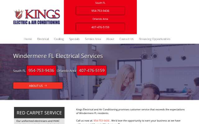 Page cited for Kings Electric