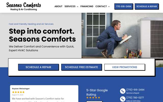 Season's Comforts's page as the assistant saw it