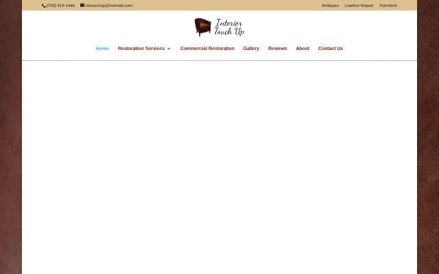 Interior Touch Up's page as the assistant saw it