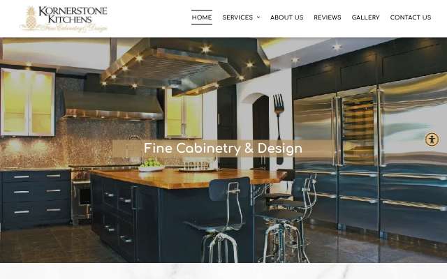 Kornerstone Kitchens's page as the assistant saw it