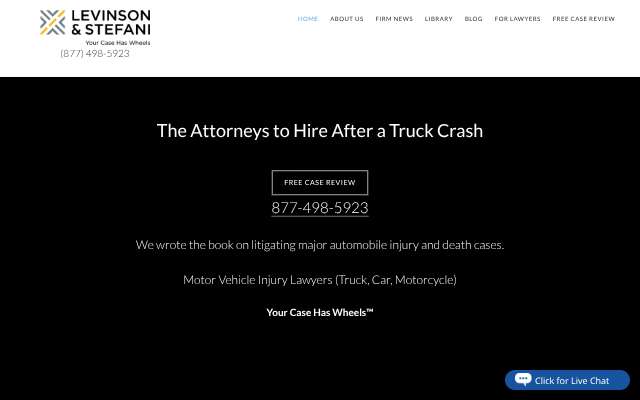 Page cited for Levinson and Stefani Injury Lawyers