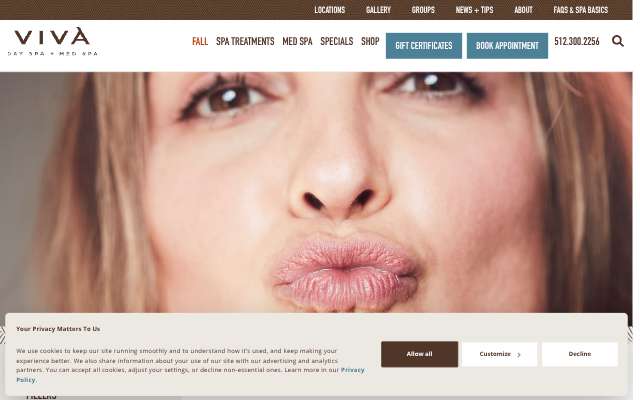 Page cited for Viva Day Spa + Med Spa (Dallas, Preston Center)