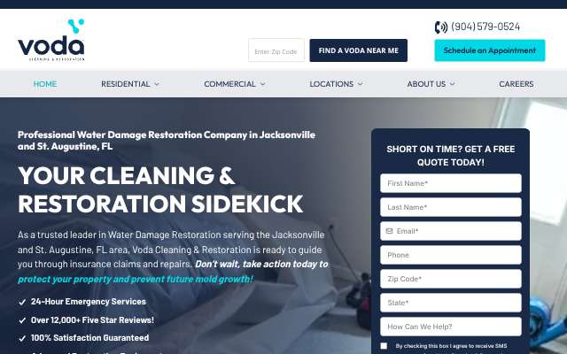 Page cited for Voda Cleaning & Restoration