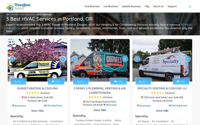 Page cited for Sunset Heating & Cooling