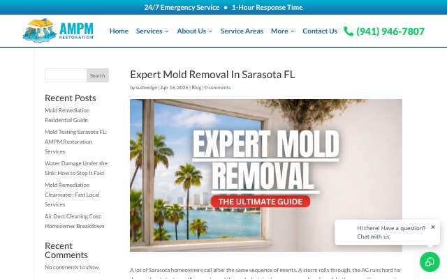 Page cited for AM/PM Restorations