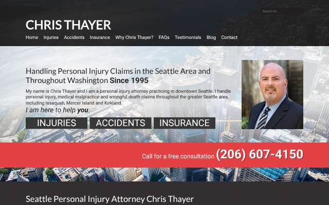Chris Thayer's page as the assistant saw it