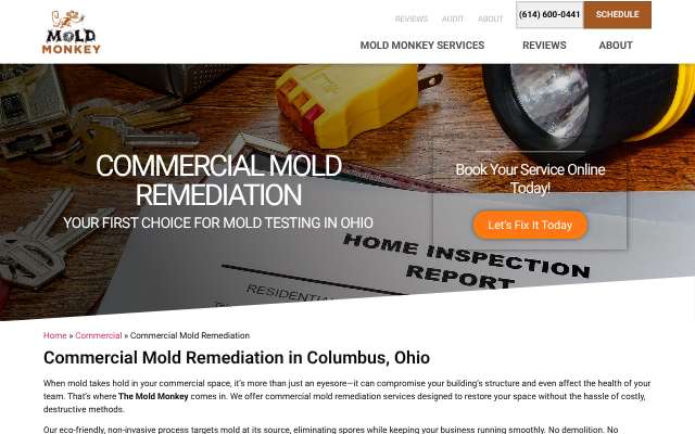 The Mold Monkey's page as the assistant saw it