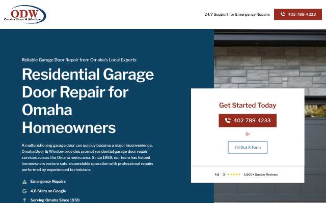 Page cited for Omaha Door & Window