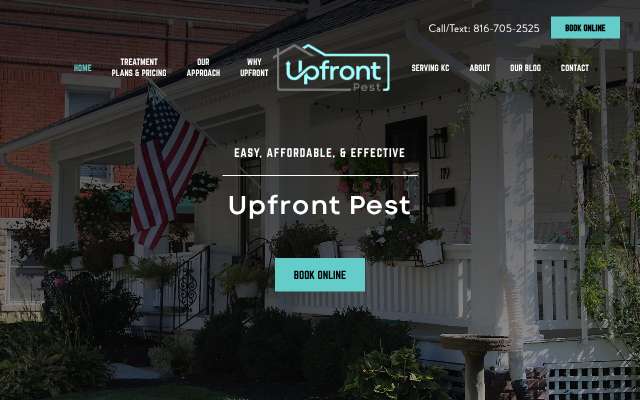 Upfront Pest's page as the assistant saw it