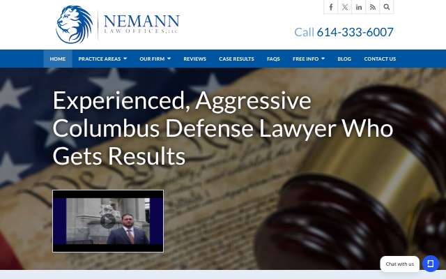 Nemann Law Offices's page as the assistant saw it