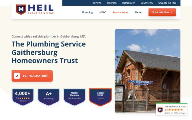 Heil Plumbing & HVAC Services's page as the assistant saw it