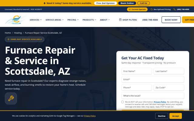 Champion Air's page as the assistant saw it