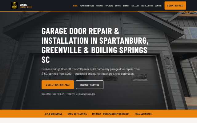Page cited for Viking Garage Door