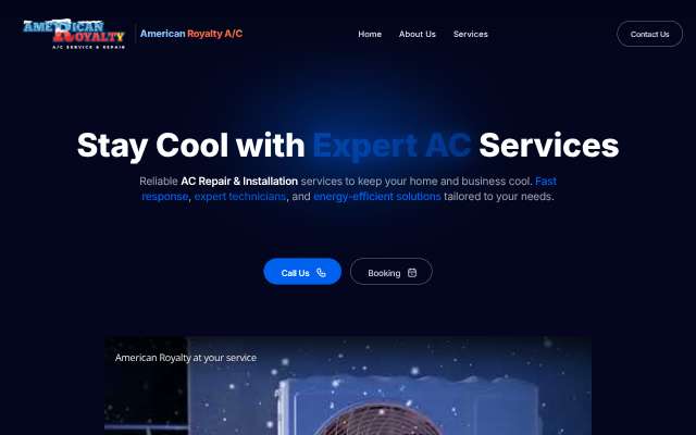 American Royalty A/C's page as the assistant saw it
